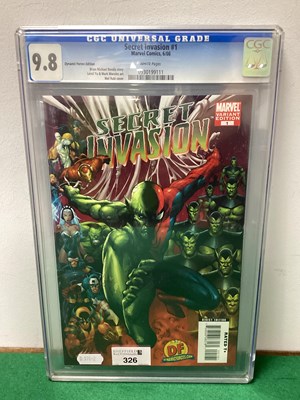 Lot 326 - Secret Invasion Marvel Variant #1 Comic -...