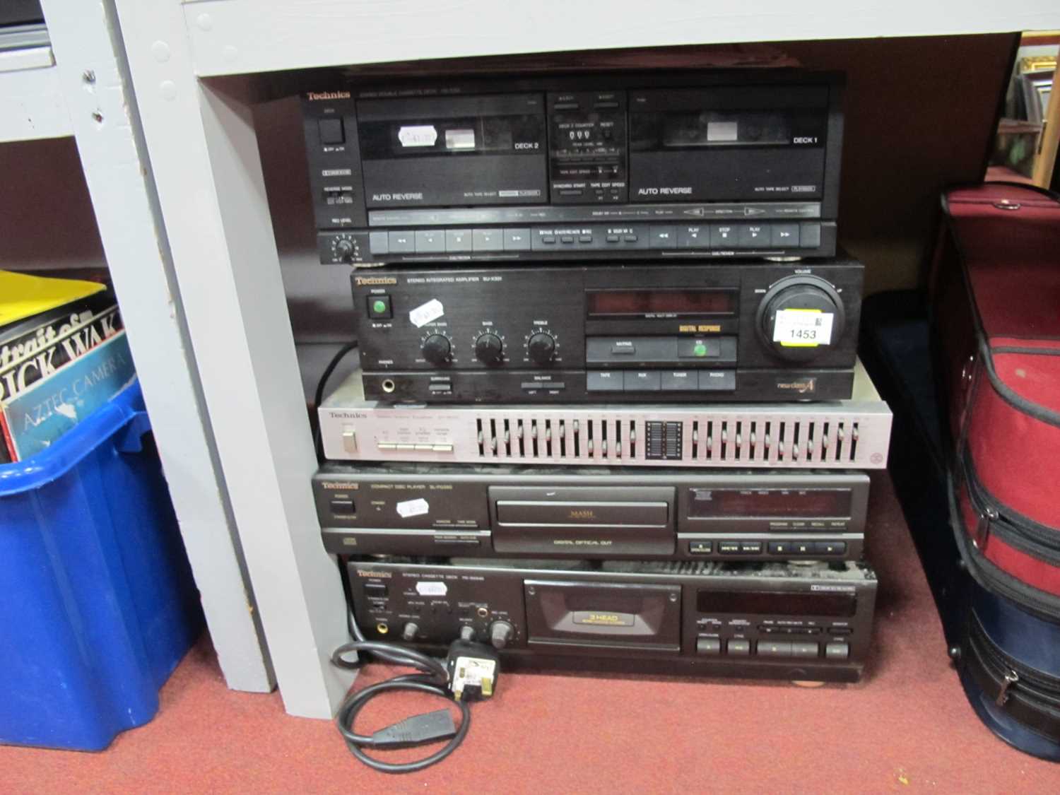 Lot 1453 - Audio - Technics Stereo Equaliser SH-8045, CD...