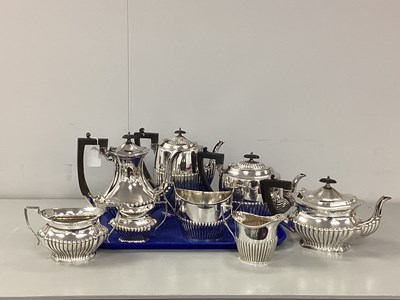 Lot 212 - JB&S; An EPNS Four Piece Teaset, comprising...