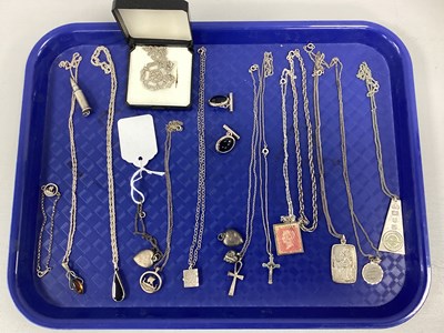 Lot 187 - An Assortment of "925" and Other Jewellery, to...