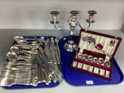 Lot 206 - An Assortment of Sheffield EPNS Kings Pattern...