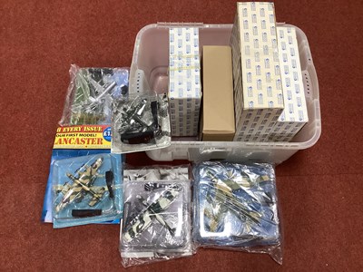 Lot 395 - Nine Diecast, Plastic Model Military Aircraft...