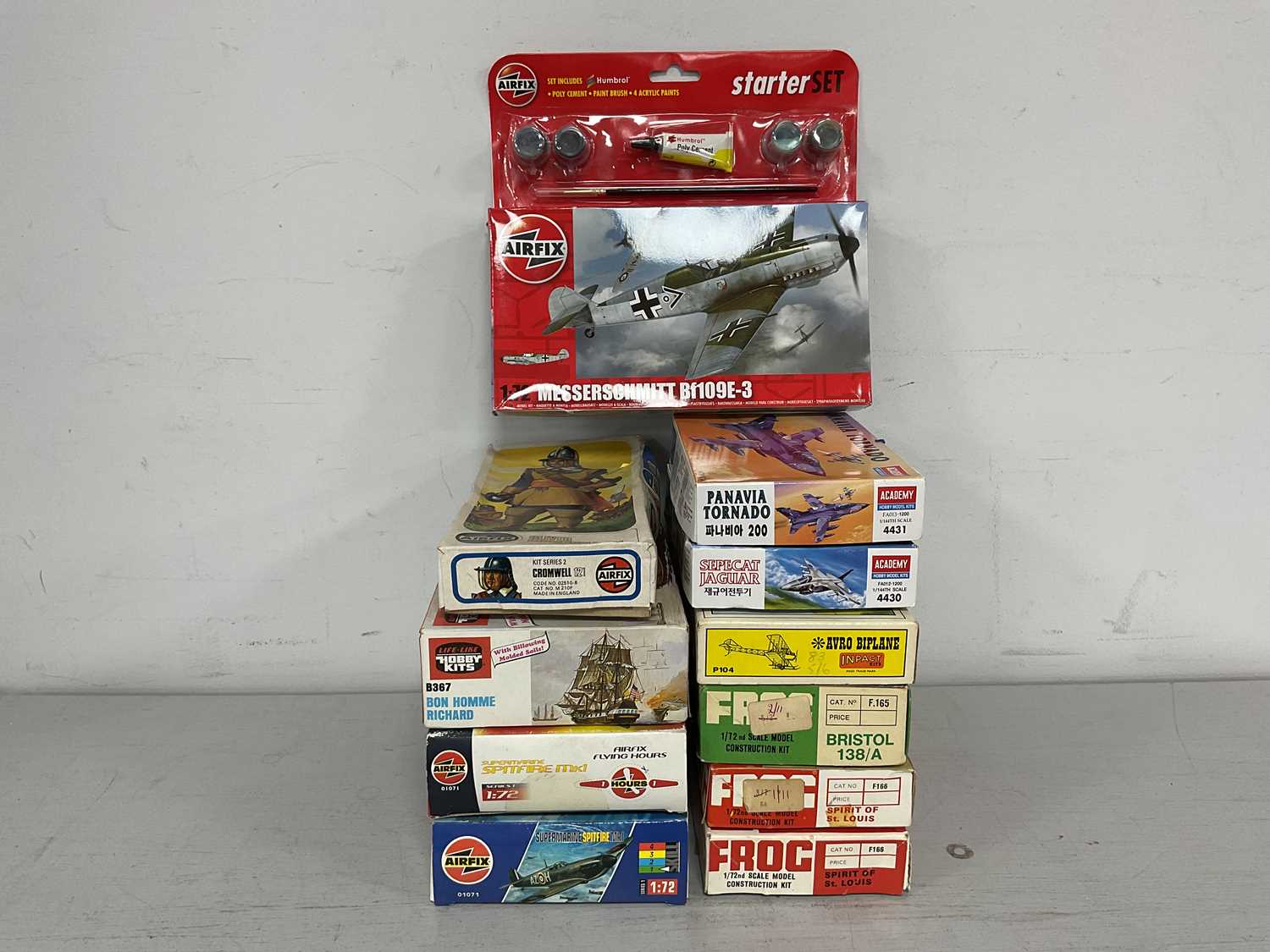 Lot 569 - Eleven Plastic Model Aircraft and Historical