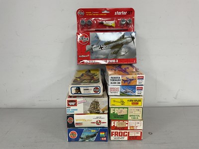 Lot 569 - Eleven Plastic Model Aircraft and Historical...