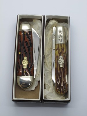 Lot 28 - Schatt and Morgan Lock Knife, stag style...