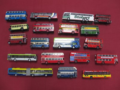 Lot 347 - Nineteen 1:76 Scale Diecast Model Buses by EFE,...