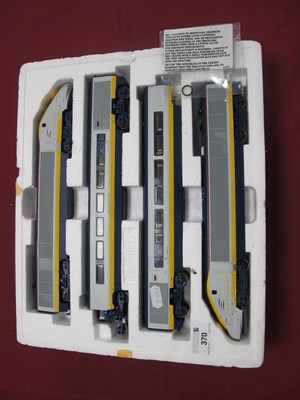 Lot 370 - A Hornby OO Gauge Four Car Eurostar Train Pack,...