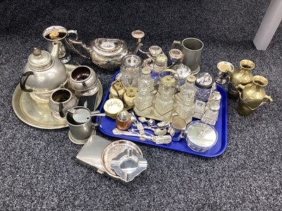 Lot 197 - An Assortment of Platedware, to include three...