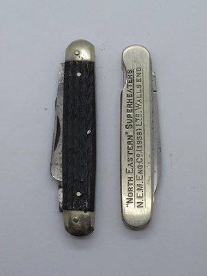 Lot 187 - S. Pratt, jigged scales, tow blades, saw/comb...