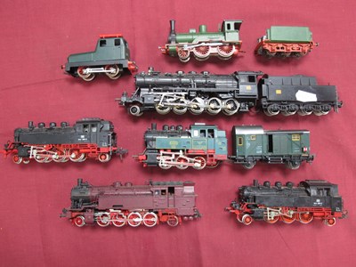 Lot 386 - Seven HO European Locomotives by Fleischmann...