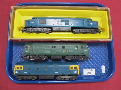 Lot 395 - Three OO Gauge Diesel Locomotives by Hornby,...