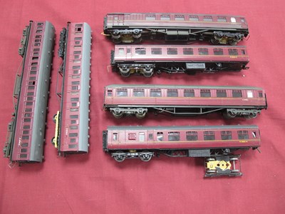 Lot 402 - Six OO Gauge Kit Built Coaches, repairs required.