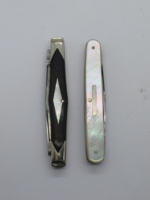 Lot 129 - J. Awdas, Sheffield, three blades and nail...