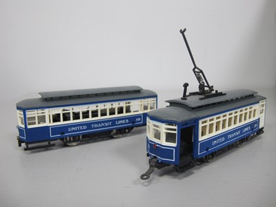 Lot 430 - HO Scale Four Wheel Tram and Trailer by Mehano...