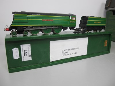 Lot 432 - A Kit Based OO Gauge Tender Drive West Country...