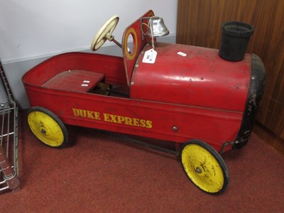 Lot 388 - A Triang 'Duke Express' Metal Pedal Car, Red...
