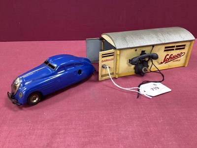 Lot 719 - An Original Schuco Telephone Garage, with...