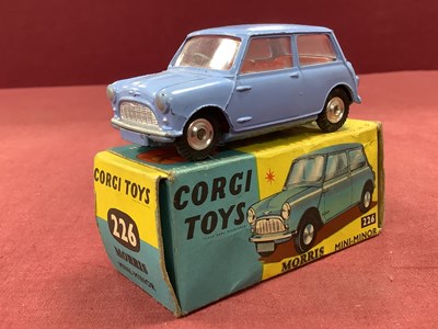 Lot 746 - Corgi Toys No 226 Morris Mini - Minor - Blue,...