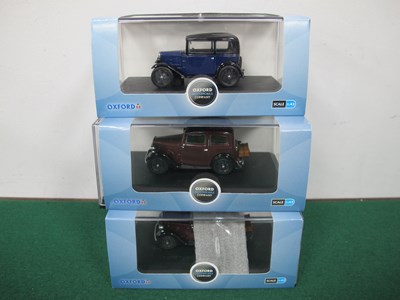 Lot 497 - Three Oxford 1:43 Scale Diecast Model Austin...