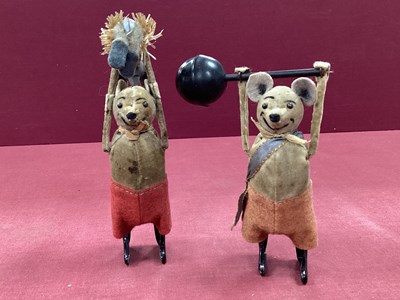 Lot 718 - Two Mid XX Century Clockwork Mice by Schuco,...