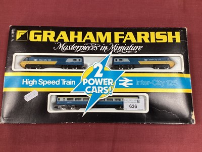 Lot 636 - A boxed Graham Farish N gauge Inter-City 125...