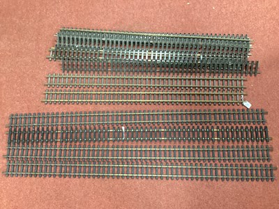 Lot 384 - Twelve lengths of G scale straight track, by...