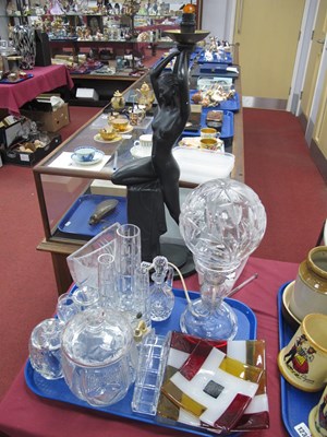 Lot 1235 - Aleph - Barcelona Dishes, glass table lamp,...