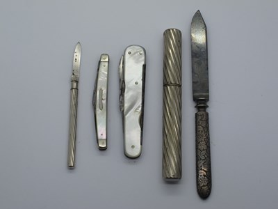 Lot 43 - Wade and Butcher, mother of pearl scales,...