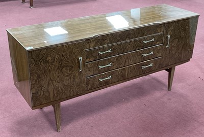 Lot 1572 - Formica Wood Effect Sideboard Circa 1970's...