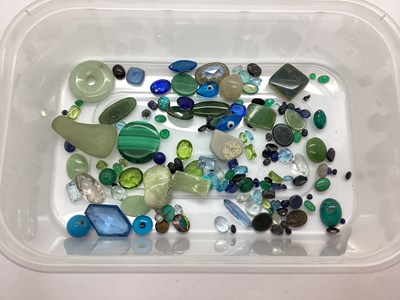 Lot 103 - A Collection of Loose Gems and Stones, in hues...