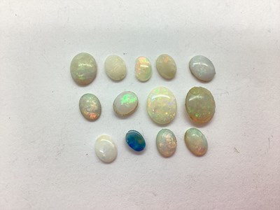 Lot 99 - A Collection of Loose Oval Cabochon Stones.