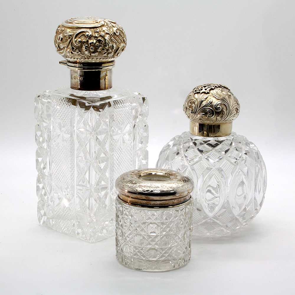 Lot 9 - A Victorian Hallmarked Silver Mounted Dressing...