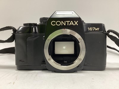 Lot 1384 - Camera- Contax 167MT, Pentax P30T and P30,...