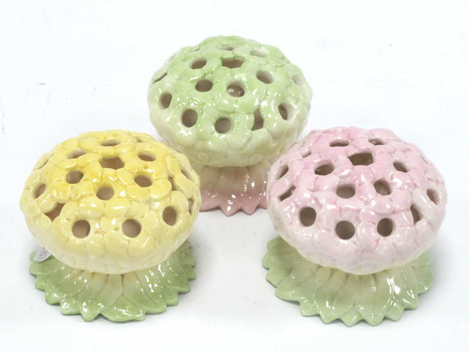 Lot 1219 - Royal Worcester Pot Pourri Bowls, each in...