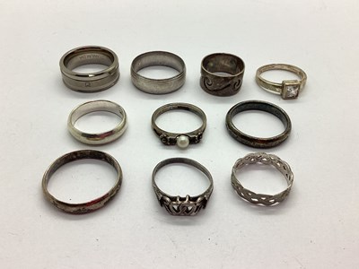 Lot 100 - An Assortment of "925" and Other Rings, to...