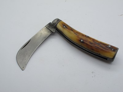 Lot 260 - Nowill & Sons, flat bottom pruner, stag scales,...