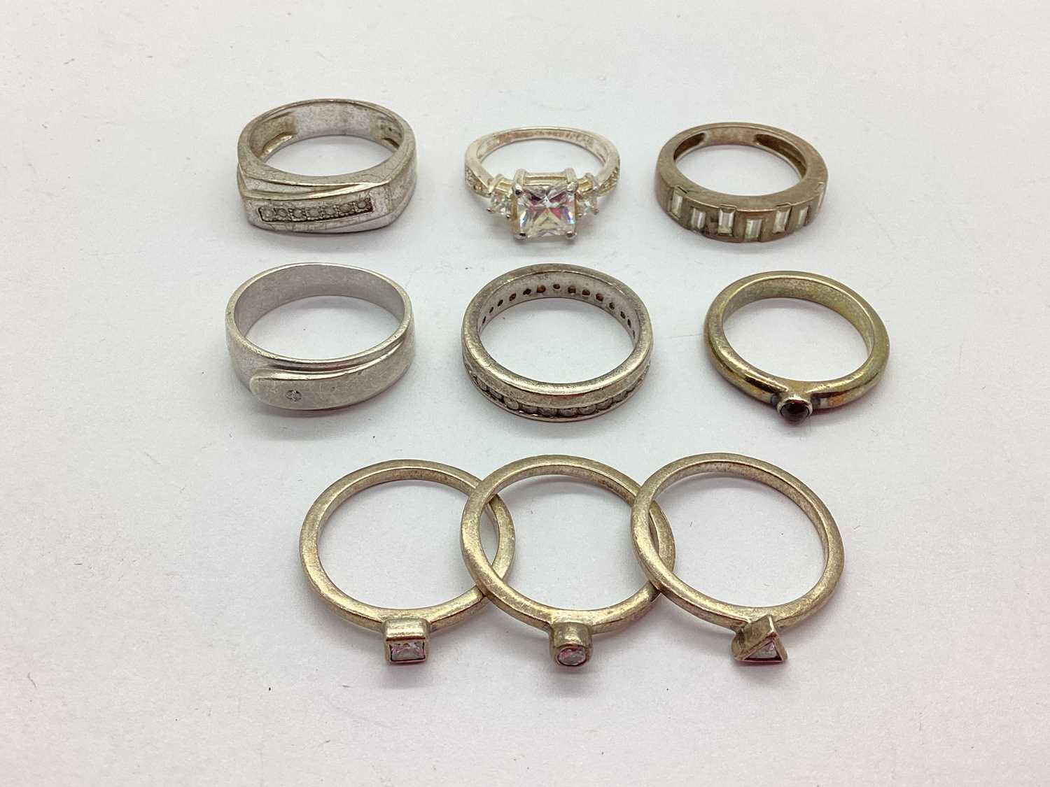 Lot 94 - An Assortment of "925" and Other Rings, to...