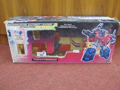 Lot 669 - A Boxed Circa 1980's Hasbro Transformers...