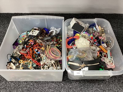 Lot 163 - A Quantity of Modern Costume Jewellery, Beads...