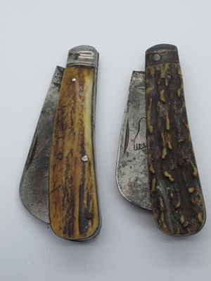 Lot 165 - Pruners, Footprint, stag scales, metal bolster,...