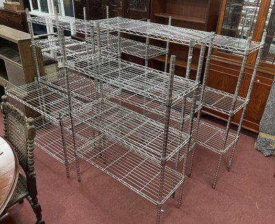 Lot 1525 - Quantity of Metal Storage Racking in seven...