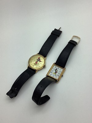 Lot 136 - A Novelty Mickey Mouse Gent's Wristwatch, the...