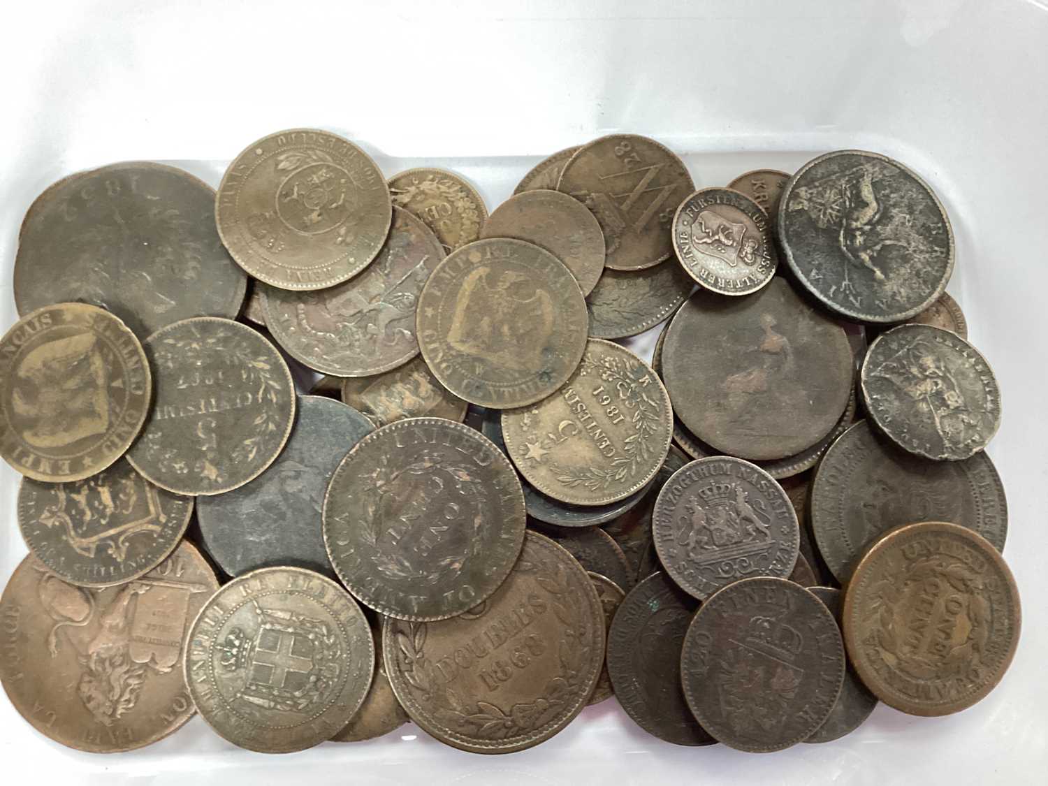 Lot 465 - Collection Of XIX Century Coins And Tokens,