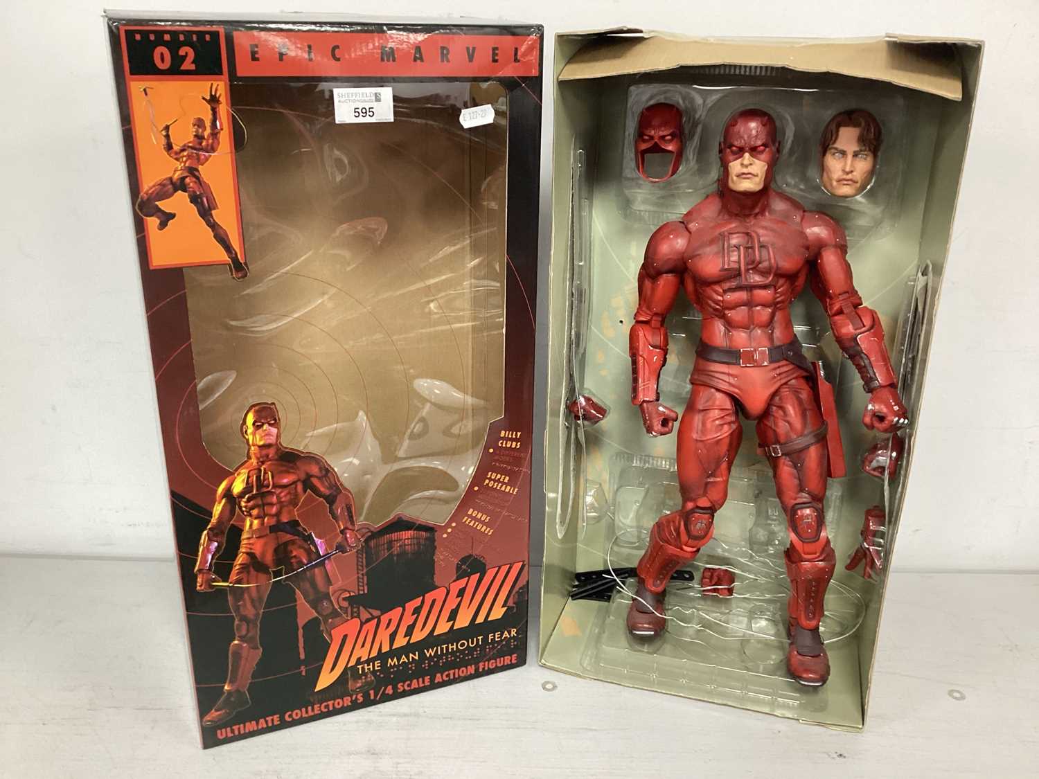 Lot 595 - A Neca Number 02 1/4 Scale Marvel Daredevil...