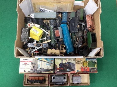 Lot 456 - A box of model railway spares and other items...