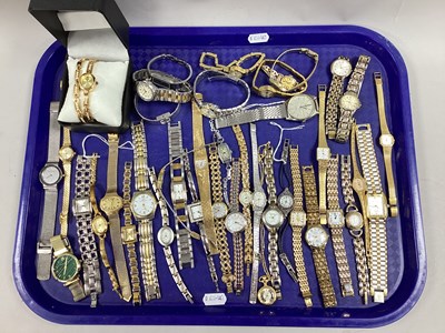 Lot 140 - An Assortment of Ladies Wristwatches, to...