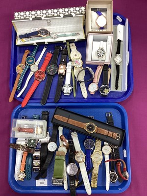 Lot 178 - An Assortment of Modern Ladies Wristwatches,...