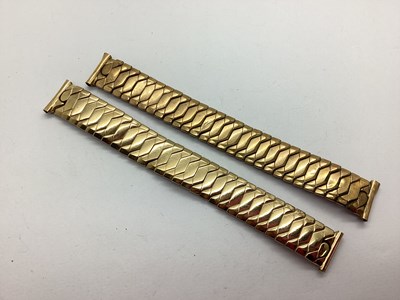 Lot 213 - A 9ct Gold Expandable Wristwatch Bracelet, of...