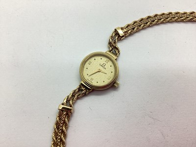 Lot 215 - Omega; A Vintage 9ct Gold Cased Ladies...