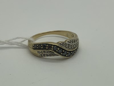 Lot 494 - A Modern 9ct Gold Diamond Set Dress Ring, of...